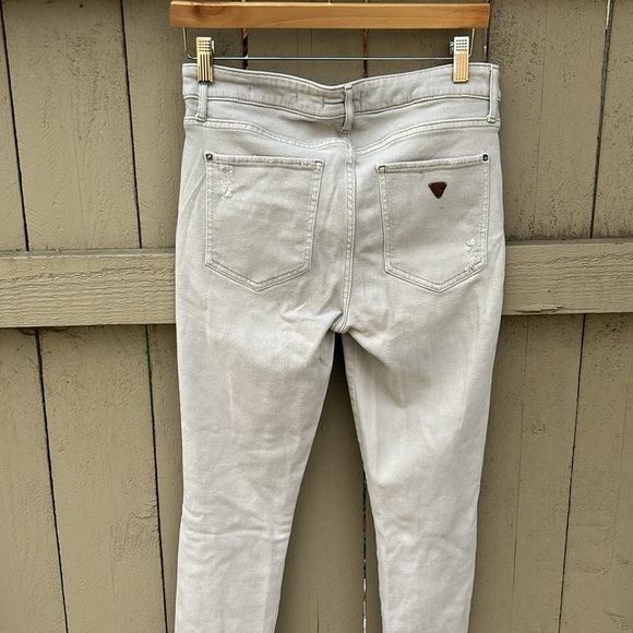 Guess Jeans Vintage 90's Y2k Distressed Sexy Curve Punk Rocker Sz 30 - Picture 7 of 9